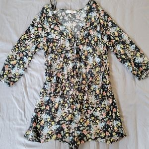 Pull & Bear summer floral romper, size M